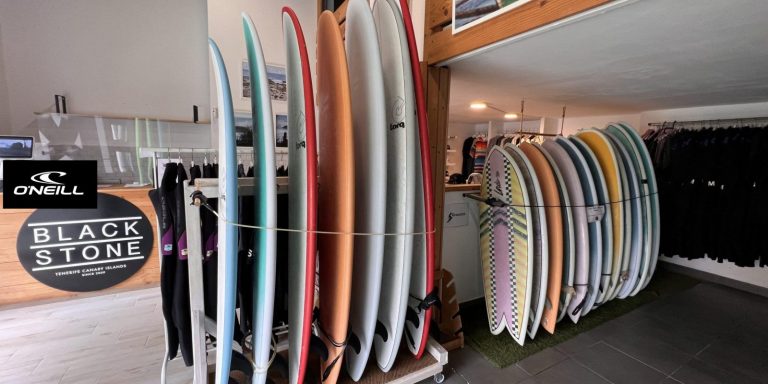The best surfboards are available in Playa las Américas Tenerife in Blackstone Surf Center